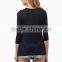 Regular Fit Long Sleeves Plain T-shirts Wholesale Blank t Shirts Woman