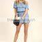 Guangzhou Supplier Fashion romper women summer sexy denim jumpsuits women 2017