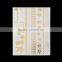Custom Body Art Removable Waterproof Metallic Face Mask Temporary Tattoo Sticker