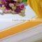plain white with yellow strip kitchen tea towel