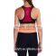 Wholesale ladies fitness wear racerback womens gym crop top breathable sports bra high support