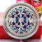 Noble Silver Hollow COMPACT MAKE UP/Handbag MIRRORS, Retro Compact/Travel/Pocket ILLUMINATED Beauty Make Up Mirrors New