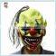 Green Face Clown Adult Scary Rubber Halloween Party Masks HPC-0406