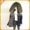Women Winter Jacket Fox Lined Raccoon Hood Parka Ladies Fur