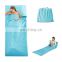 Envelope Style Portable Ultralight Cotton Single Sleeping Bag Liner with Stuff Sack for Travelling/ Camping