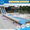 Plato used swimming pool children slide inflatable water floating playground China factory