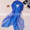 Custom Dark Blue Shivering Shawl Silk Scarf Pare Shawl Scarves