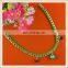 New beatiful fashion chain necklace with ribbon/Europe Lucky green Necklaces/Pendant neckalce for women