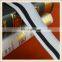 2016 Popular polyester cuff stripe ribbing in white and black color