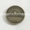 Metal embossed old coin with customized company logo