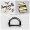 Bag metal accessory Tri glade belt buckle hook and ring