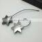 New arrive car bag pendant star metal couple keychain