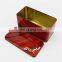 Cheap empty rectangular comestic packaging metal tin boxes wholesale