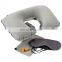 Amazon Hot Sale High Quality Press Inflatable U-shaped Pillow Customized Travel Pillow Automatic Inflatable Pillow