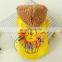 Pet dog Simba Lion King puppy yellow Hoodie woolen cloth Clothes tassel