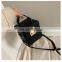 Autumn and winter small bag 2020 new Korean fashion small square bag wild hit color lock box type single shoulder handbag