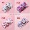 Baby Girl headband Soft Nylon flower print headwear with bow Kids Girl Hair Accessories 22colors