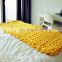 Super Bulky Soft Warm Braid Knit Rug Couch Bed Lounge Home Decorator  Studio Chunky Knit Throw Blankets