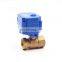 Motorized Ball Valve  2 way   brass ss304  Motorized Ball Valve Electric Actuator Valve 5v 3.6v 12v 24v 110v 220v DN15 DN20