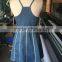 ladies brace denim casual dress