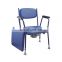 Wholesale price aluminum commode folding chair Toilet Chair with armrest for elder and disable