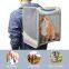Laser Space Capsule pvc Hands Free pet transport carrier clear backpack