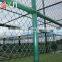 PVC Coated Chain Link Fence 50mm X 50mm Mesh With V Arm 2m Height
