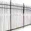 Factory Supply Powder Coated Metal Wrought Iron Fence Fence Galvanized Prefabricated Steel Fence