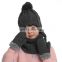 Winter Hat Scarf Gloves Set Girl Boy Earflap Beanie Fleece Warm Kids Autumn Skiing Accessory Outdoor Thermal For Toddler Baby