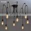 Modern Design Muti-heads Pendant Light E27 Iron Spider Retro Lighting