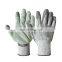 Touch Screen micro-touch exam PU coated HPPE Level 5 Cut & Puncture Resistant Industry Gloves with Leather on Palm work safety