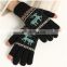 Hot Selling custom Knitted touch screen gloves mittens Unisex Touch screen gloves for Smartpad