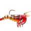 in stock 8cm/12.6g lead head bait luminous software multi-joint shrimp freshwater and saltwater bionic lure fishing bait