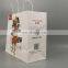 Wholesale Custom Printed Logo white Kraft Gift Shopping bags Paper clothing Bag With Handles