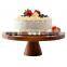 Hot sales Acacia wood Footed Round Wooden Server Cake Stand