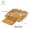 Bamboo Cutting Board for Cheese & Charcuterie with Knife Set & Cheese Markers Cheese Platter with Drawer