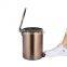 New Rose gold household  3L 5L  garbage bin metal hotel dustbin customised color indoor dustbin