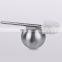 Durable stainless steel toilet brush holder cleaner toilet bowl brush ball shape metal cleaning standing toilet brush holder