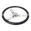 380mm 15inch  Slotted Spokes Black wood steering wheel , classic wooden hot rod steering wheel