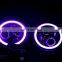 for jeep RGB led headlight mobile phone control led head lamp with led ring