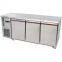 1800mm Stainless Steel Refrigeration Equipment Three Door Fresh-Keeping Refrigerator Cold Freezer Under Counter Chiller