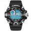 SMAEL 1385 Silicon Watches For Men Sports Digital Analog Waterproof Back Light Mens Wrist Watches