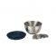 Hot selling Stainless steel salad bowl beat eggs basin with silicone lid grater mixing bowl set with handle