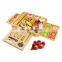 Bamboo Wood Charcuterie Board Cheese Serving Platter With Slide-Out Drawer