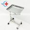 HC-M068  Factory price stainless steel medical quadrate apparatus surgical operating instrument tray stand for hospital