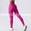 Custom Logo V Shaped Gym Butt Scrunch Sports Pants High Quality Yoga Sweat Wicking Leggings