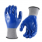 Blue nitrile coated gloves work glove nylon nitrile dipped labor gloves