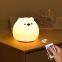 Little Bear Led Night Light Child Silicone Light USB Rechargeable Touch Sensor Colorful Lamp for Kids Bedroom