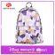 Girl's School Backpack 600D with Printing Pattern Backpack Bag for High School Students