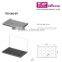 TOP QUALITY multi-color empty rectangle eyeshadow case with clear plastic lid